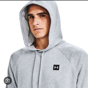 Under Armour Rival fleece gray hoodie‎ mens size XXL